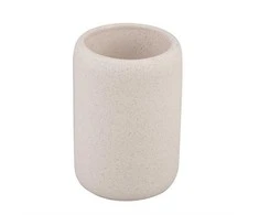 Domoletti Stiklinė dantų šepetėliams Granit BCO-0597C, smėlio spalvos