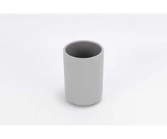 Vonios kambario stiklas Domoletti, pilkas, 8 cm x 12 cm x 8 cm