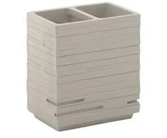 Vonios stiklinė Gedy Quadrotto QU98-66, ruda sp./geltona sp., 10 cm x 11.2 cm x 6.5 cm