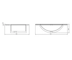 Praustuvė DEFTRANS PLAN 1724, 800×440 mm