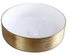 Umywalka Domoletti WASHBASIN COUNTERTOP ACB8003 GOLD/Baltas