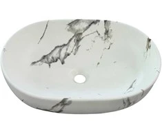 Praustuvas Domoletti, 59,5 cm x 42 cm x 14,5 cm, baltas/pilkas
