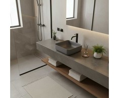 Masterjero Umywalka JetWorld WASHBASIN CATANIA 385X385X140 Matinis Pilkas