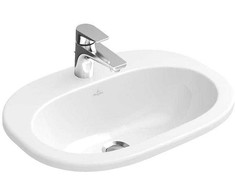 Villeroy &amp; Boch O. Novo praustuvas 41615601, keramika/porcelianas, 56 cm x 40,5 cm x 17,5 cm, baltas.