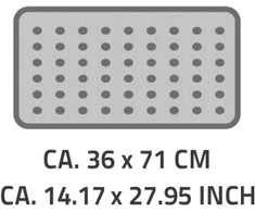 Vonios grindų kilimėlis Ridder Promo 167807, pilkas, 71x36cm