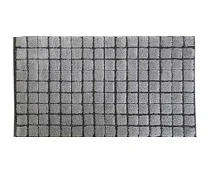 Vannas istabas paklājs Saniplast Plaza Perla, pelēka krās., 110 cm x 60 cm