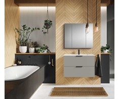 Bathroom cabinet with sink Elita Astra. pilkas. 40.5x80x53