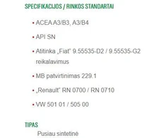 Variklio alyva Castrol GTX Ultraclean 10W-40, pusiau sintetinė, 4 l