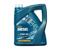 Automobilio variklio tepalas Mannol Diesel, 15W-40, 5 l