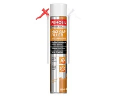 Šiaudelinės sandarinimo putos PENOSIL Max Gap Filler, 750 ml