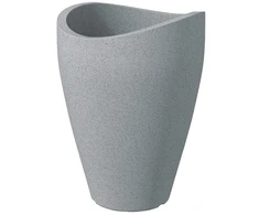 Lumarko Vazonas PLASTIKINIS 254/40 AKMENS PILKAS D40