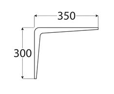 Velano Konsolė WS 300x350mm (iki 34kg) plieninė pilka