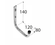 Velano U formos kablys HPU 140x120x55mm