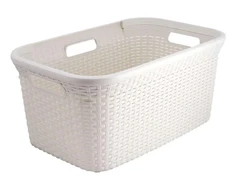 Veļas kaste Curver 187492, 45 l, bēša krās., 59.2 cm x 38 cm