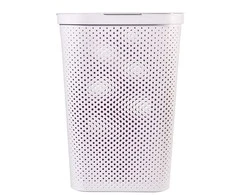 Skalbinių dėžė Curver Infinity Dots, 60 l, balta sp., 44 cm x 35 cm