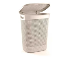 Veļas kaste Ucsan Plastik Drop, 52 l, bēša krās./smilškrāsas, 45 cm x 37 cm