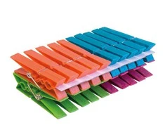 Skalbinių segtukas York 96060, 12 cm x 7 cm, plastikas, 20 vnt., įvairių spalvų