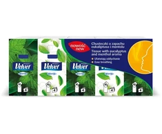 Vienkartinės nosinaitės Velvet. 4 sl. 10 vnt.