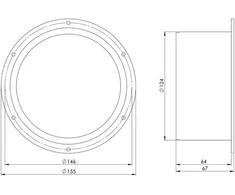 Ventiliacinis adapteris EUROPLAST VF125, D125