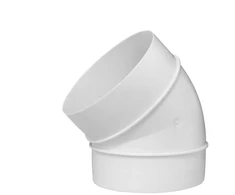 Ventiliacijos alkūnė EUROPLAST, D150 45°