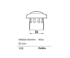 Wavin Baltic Ventiliacijos stogelis WAVIN, d 110