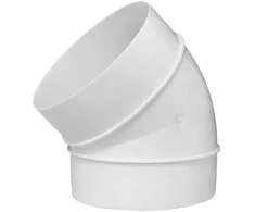 Ventiliatorius Līkums Europlast AL100-45, 45 °, 100 mm