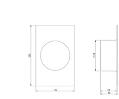 Ventiliatorius Starpuzmava Europlast VA100, 160 x 250 mm, 100 mm