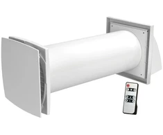 Ventiliatorius Ventilācijas izeja sadzīves Vents Solo RA1-35-9 R V.2, ar mitruma sensoru, 10 cm