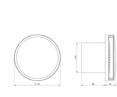 Ventiliatorius Ventilators sadzīves Europlast EAT100A, 10 cm