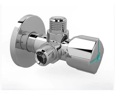 Ventilis Arco A-80 Twin, stūra, ūdensvadam, 3/8 collas – ārējā vītne, 1/2 collas – ārējā vītne
