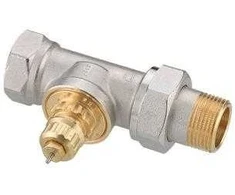 Ventilis Danfoss, tiesus/termostatinis, 1/2 colio - išorinis sriegis, 1/2 colio - vidinis sriegis