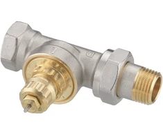 Ventilis Danfoss, tiesus/termostatinis, 1/2 colio - išorinis sriegis, 1/2 colio - vidinis sriegis