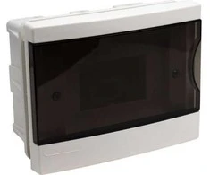 Vexen Skirstomoji skydinė, įleidžiama, IP40, 6 moduliai, balta/juoda