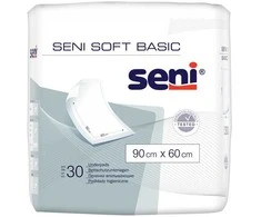 T.Z.M.O SENI Soft vienkartiniai paklotai BASIC 60x90 cm, 30 vnt.