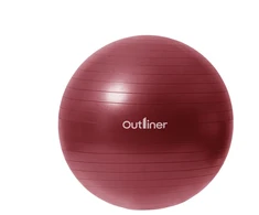 Gimnastikos kamuolys Outliner, raudona sp., 55 cm