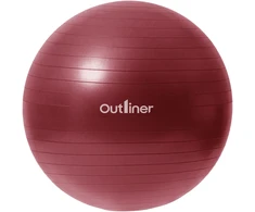 Gimnastikos kamuolys Outliner, raudona sp., 55 cm