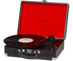 Vinilinė plokštelė Plašu atskaņotājs Denver VPL-120 Juodas, melna krās., 2 W