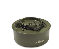 Outliner Teapot Tourist 0.9L steel žalias