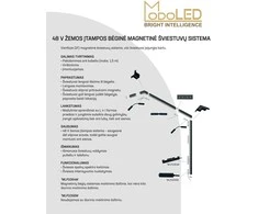 Lubinis šviestuvas Paviršinė kampinė jungtis lubų Modoled Magnetic