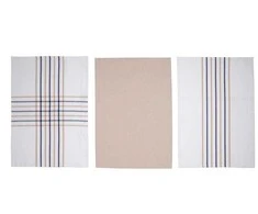 Virtuves dvieļu komplekts Okko PMM/KT10R, pelēka/bēša, 60 cm x 40 cm, 3 gab.