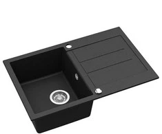 Aquasanita Virtuvės kriauklė CDCF8 Tesa SQT101-601AW, nerūdijančio plieno, 780 mm x 500 mm x 200 mm
