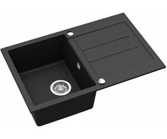 Aquasanita Virtuvės kriauklė CDCF8 Tesa SQT101-601AW, nerūdijančio plieno, 780 mm x 500 mm x 200 mm