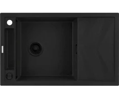 Virtuvinė plautuvė Deante Magnetic ZRM_N113, granitas, 82 cm x 50 cm x 20.5 cm, nero