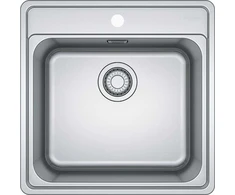 Virtuves izlietne Franke Bell BCX 610-51, nerūsējošais tērauds, 51 cm x 51 cm x 20 cm, nerūsējošā tērauda krās.