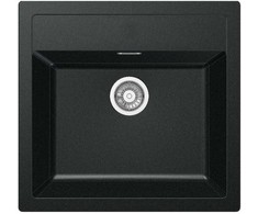 Virtuvinė plautuvė Franke Sirius SID 610, tektonitas, 56 cm x 53 cm x 20 cm, onyx