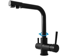 Carruzzo DOMOLETTI SEINA SINK LEVER MIXER Juodas M