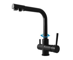 Carruzzo DOMOLETTI SEINA SINK LEVER MIXER Juodas M