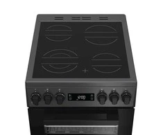Viryklė Whirlpool Cooker | W5V8LCSA | Hob type Vitroceramic | Oven type Electric | Anthracite | Plotis 50 cm | Gylis 60 cm | 60 L