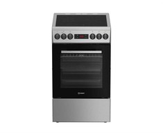 Viryklė INDESIT Cooker | IS5V8CSX/P | Hob type Ceramic | Oven type Electric | Stainless Steel | Plotis 50 cm | Grilling | Gylis 60 cm | 55 L