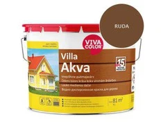 Medinių fasadų dažai VIVACOLOR VILLA AKVA, rudos 540X sp., 9 l